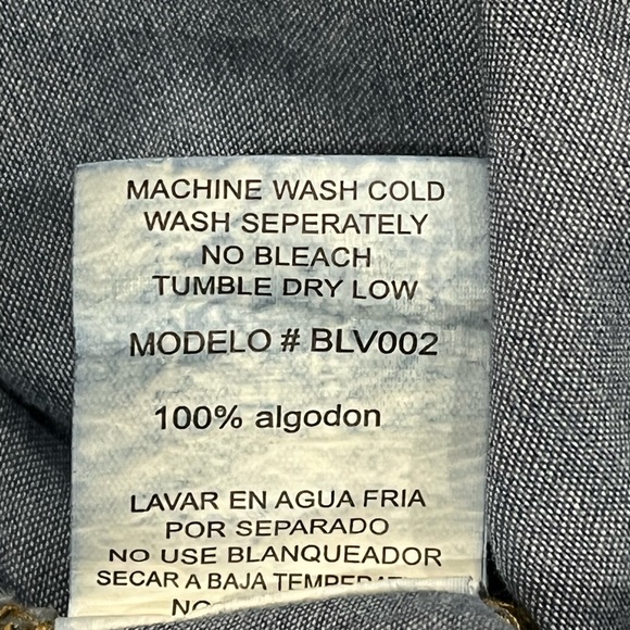 EUC BLACK LABEL C’EST TOI Amazing Denim Zipper and Snap Closure Top - Picture 3 of 15